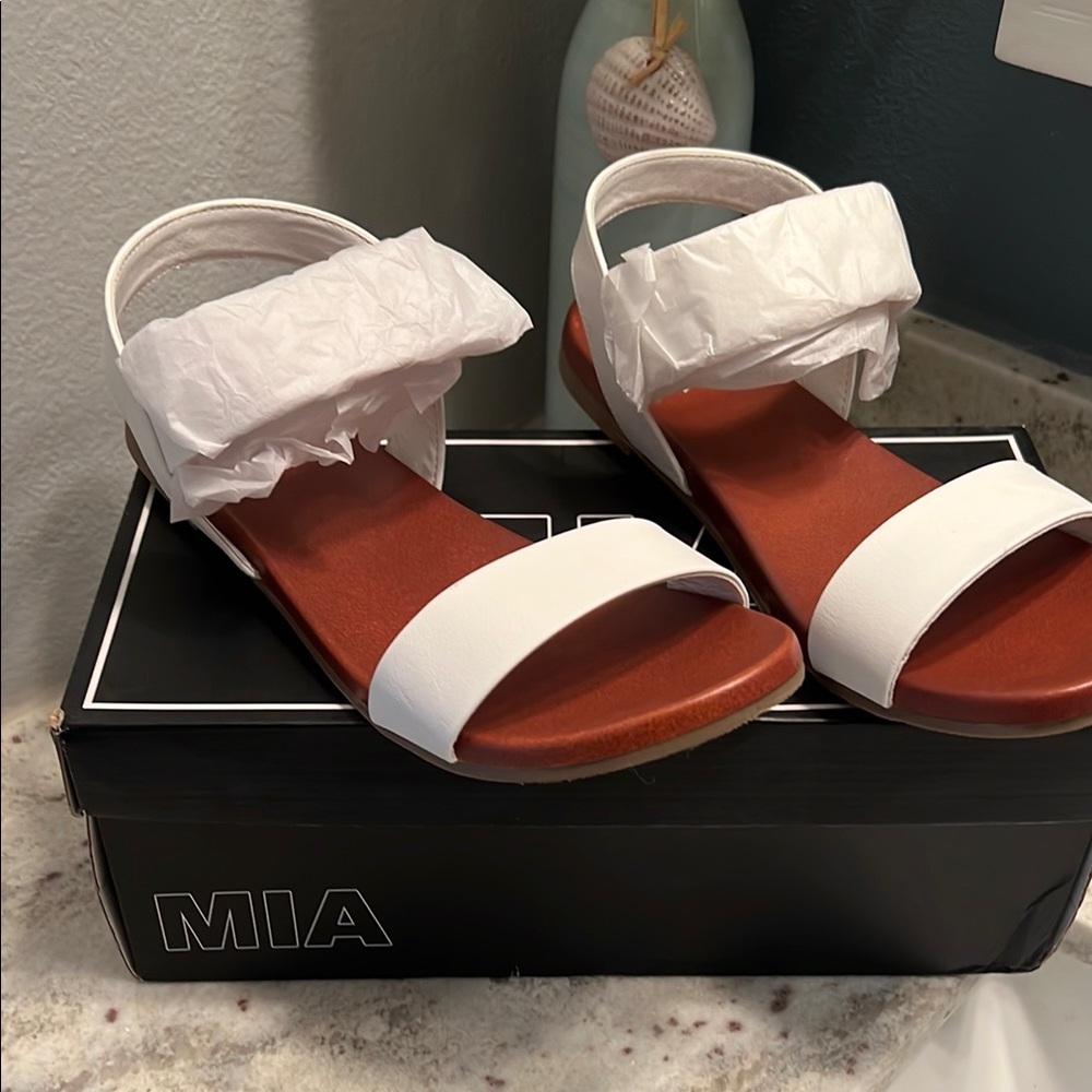 MIA Women's White Sandals